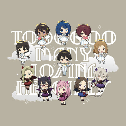 『負けヒロインが多すぎる!』Tシャツ (天使&悪魔)